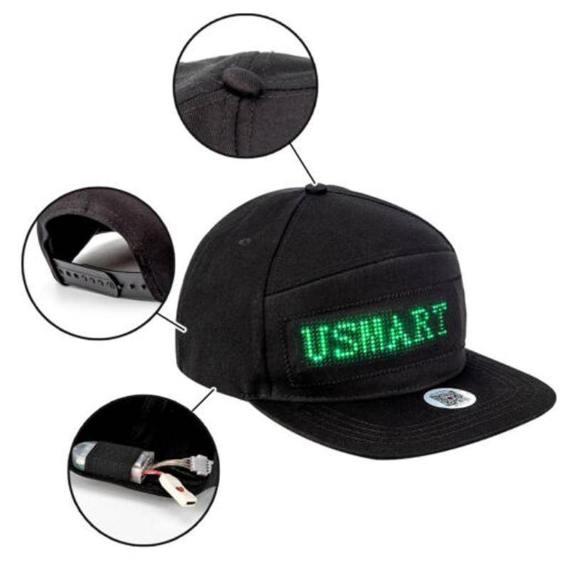LED Message Cap Best Sellers Caps LED Accessories Teens Must-Haves Color : Red|Black LED Message Cap Best Sellers Caps LED Accessories Teens Must-Haves Color : Red|Black
