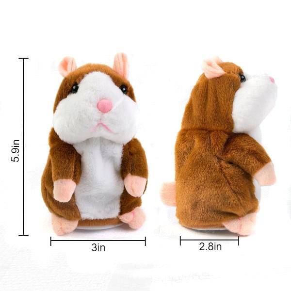 Talking Hamster Plush Toy Best Sellers Huggable Plush Friends Color : Grey|Light Brown|Dark Brown Talking Hamster Plush Toy Best Sellers Huggable Plush Friends Color : Grey|Light Brown|Dark Brown
