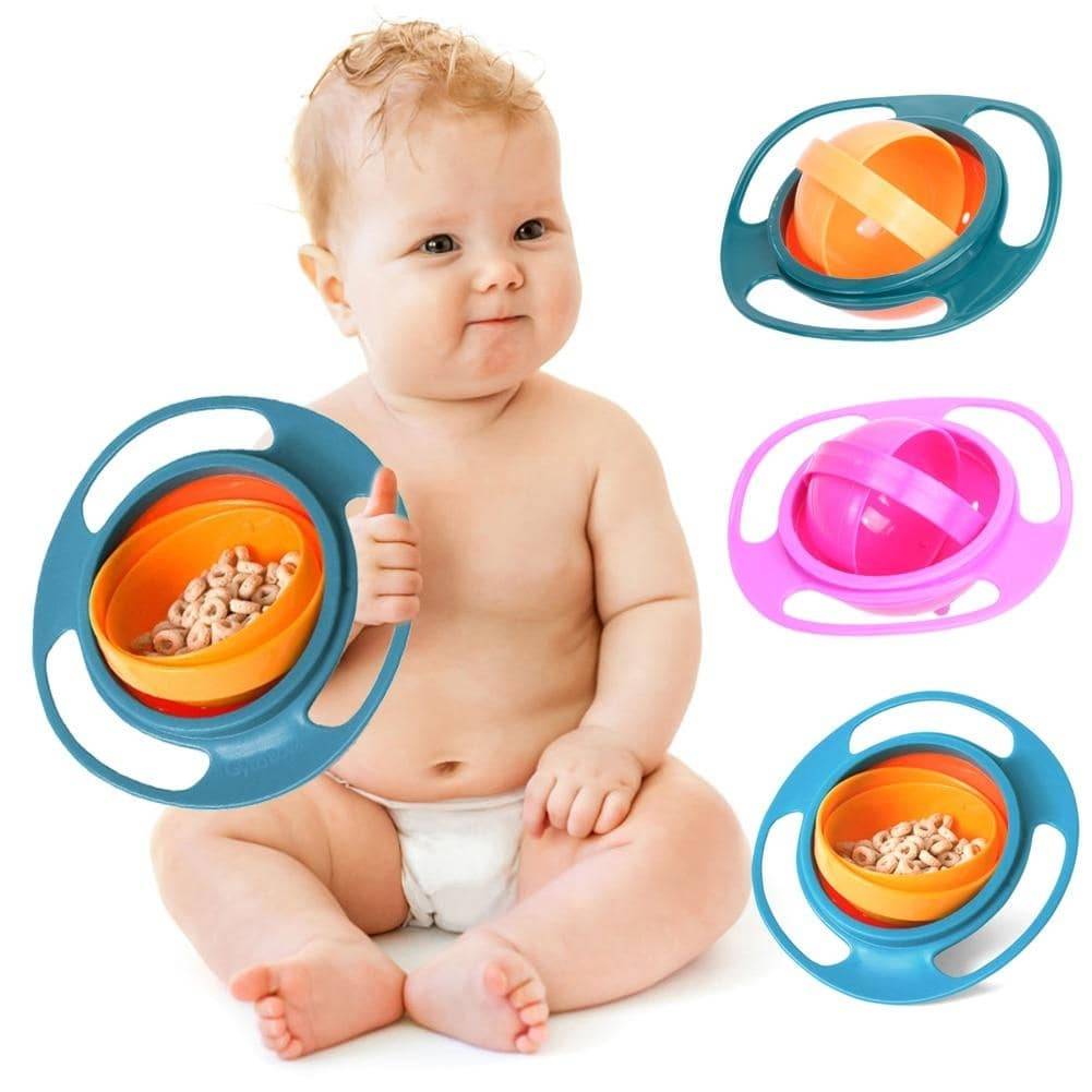 360-Degree Rotating Baby Bowl Baby & Kid Feeding Kitchen Essentials Color : Green|Blue|Pink 360-Degree Rotating Baby Bowl Baby & Kid Feeding Kitchen Essentials Color : Green|Blue|Pink